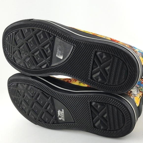 Women's High Top Lace Up Sneakers  Disney Character Black Multi Print Size 7.5 - Picture 10 of 15